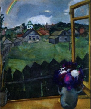 Window Vitebsk contemporary Marc Chagall Oil Paintings